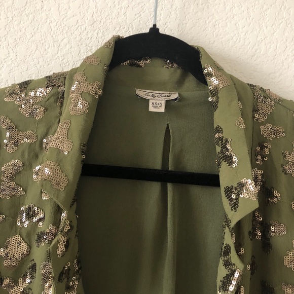 LUCKY BRAND SEQUINED BLAZER - Picture 3 of 10